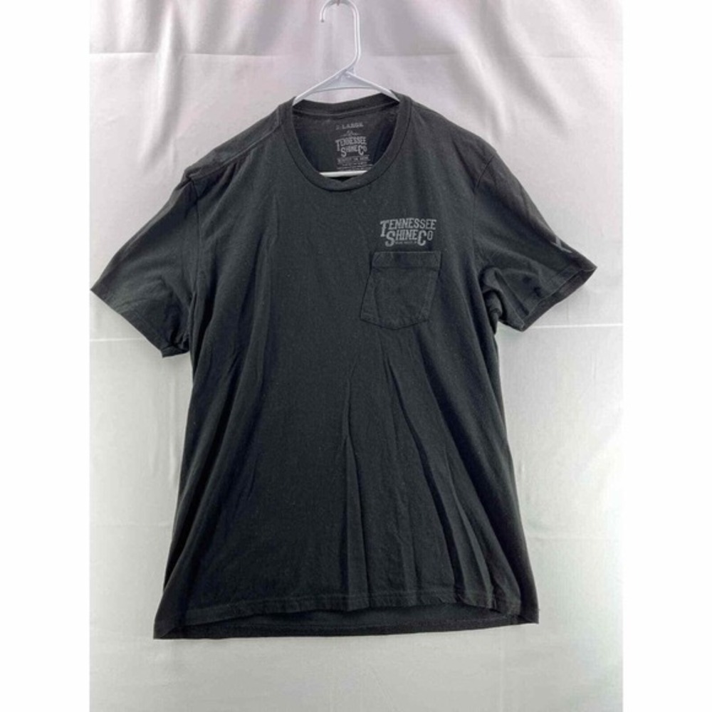 Tennessee Shine‎ Co Mens T-Shirt XL Black Crew Neck Short Sleeve Pocket Pullover